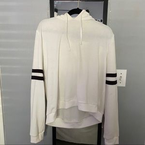 White Jockey Striped Forever 21 Sweatshirt